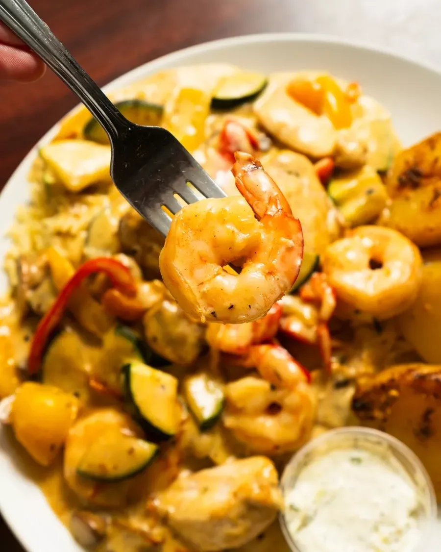 Jumbo prawns from the Salonika combo